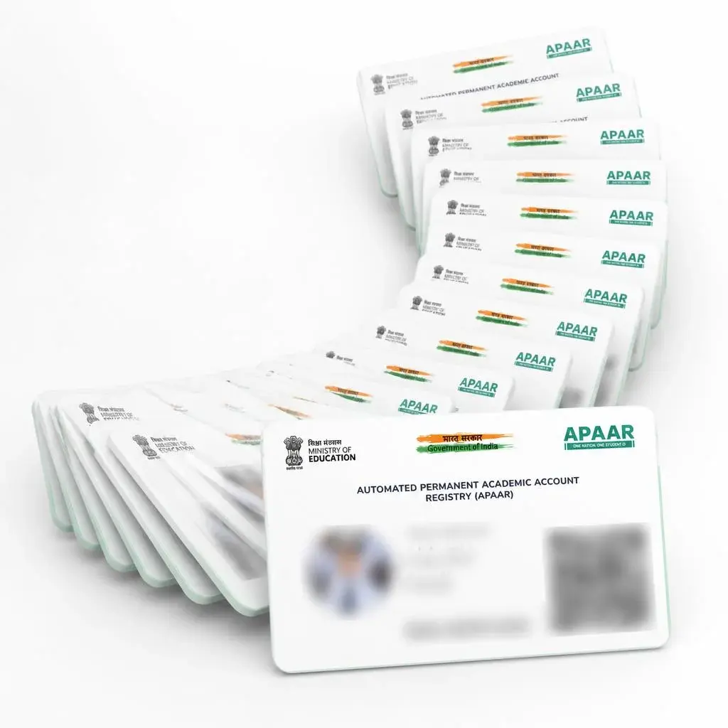 APAAR ID PVC Card PVC card printing service card examples