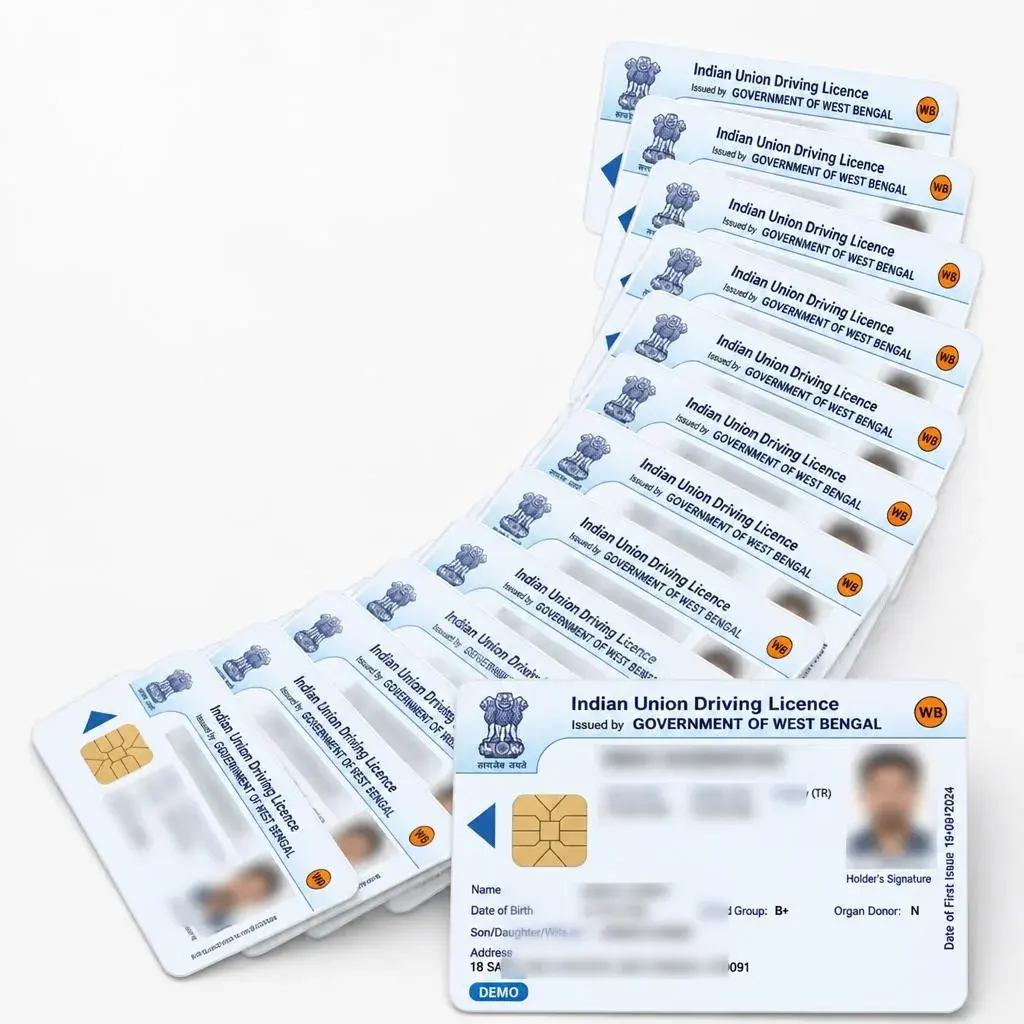 Driving Licence PVC card printing service card examples