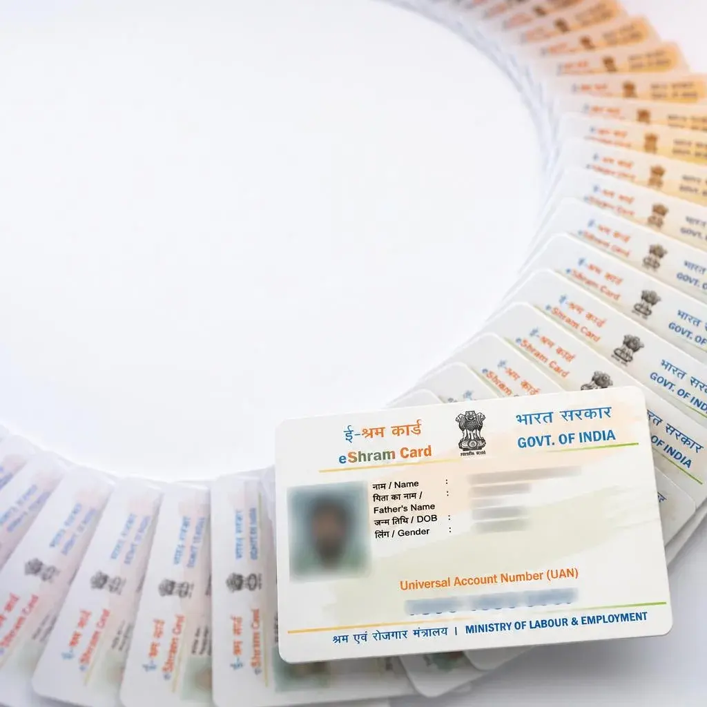 E-SHRAM Card PVC card printing service card examples