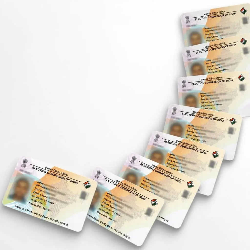 Voter ID Card PVC card printing service card examples